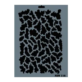 Rich New Seri N-116 Stencil 35x25 cm
