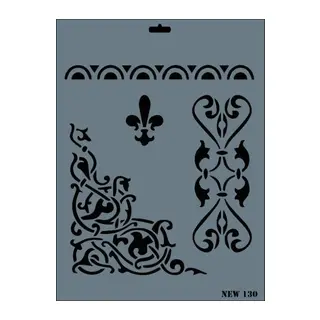 Rich New Seri N-130 Stencil 35x25 cm