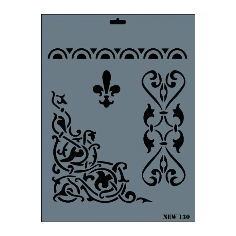 Rich New Seri N-130 Stencil 35x25 cm