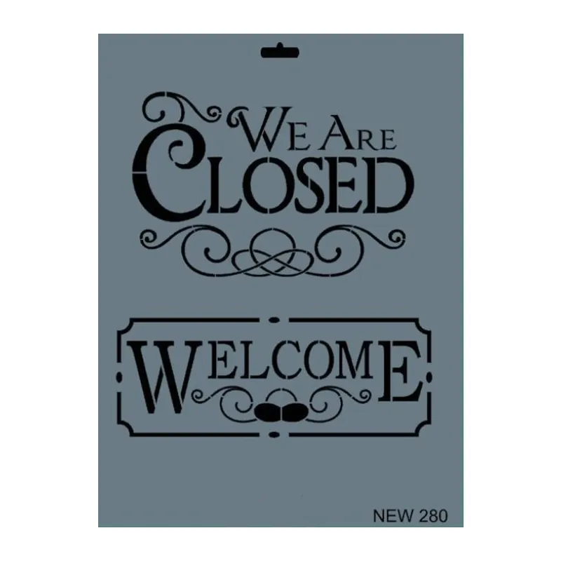 Rich New Seri N-280 Stencil 35x25 cm