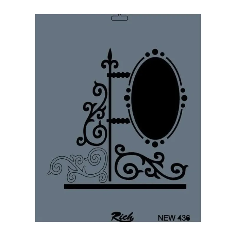 Rich New Seri N-436 Stencil 35x25 cm