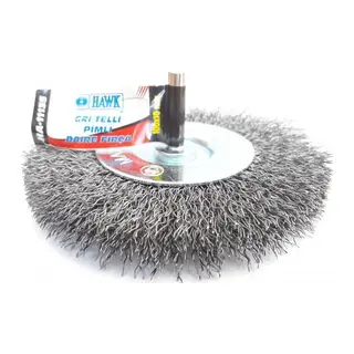 HA11135 Pimli Gri Tel Daire Fırça 100x10 mm