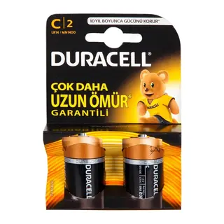 lin C Orta Boy Pil 2'li Paket