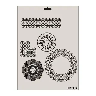 Rich Dantel Seri DN-917 Stencil 35x25 cm