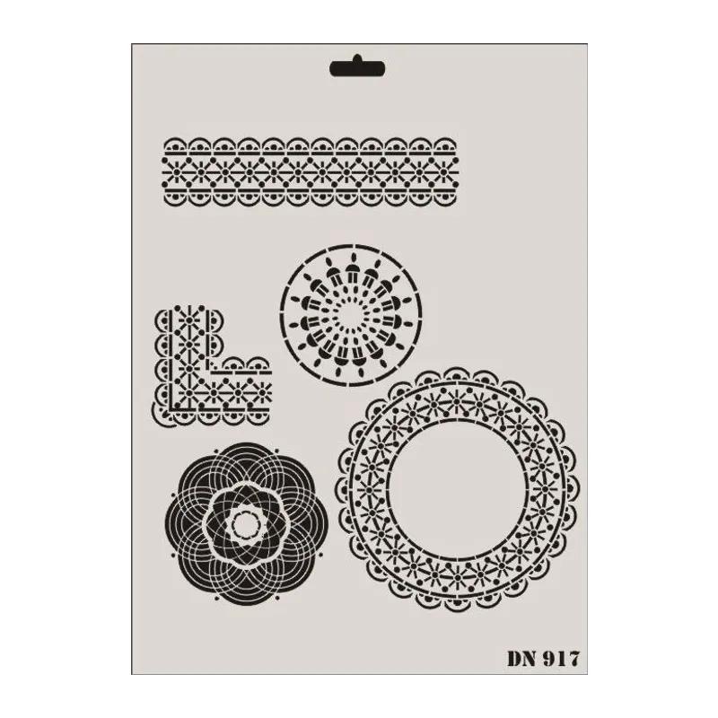 Rich Dantel Seri DN-917 Stencil 35x25 cm