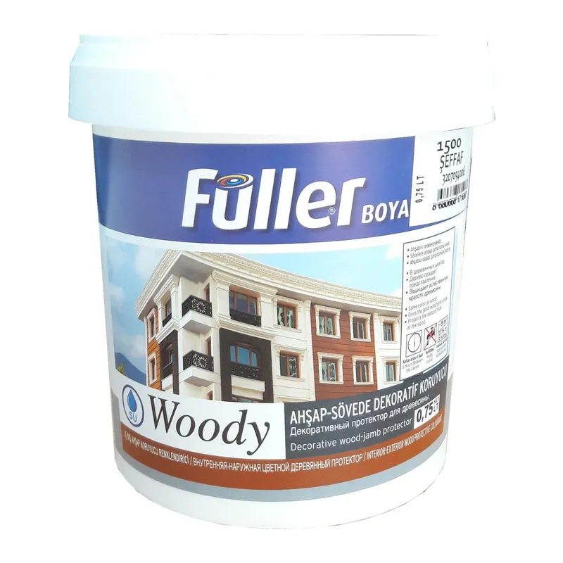 Woody Su Bazlı Şeffaf Vernik 0,75 Litre