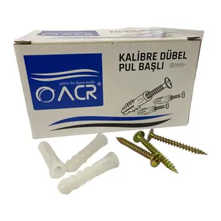 ACR 8 mm Ka Dubel 100 Adet