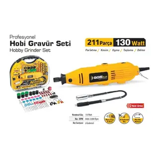 5260 Hobi Grür Seti 130 Watt 211 Parça