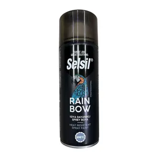Rainbow Akrilik Sprey Boya 690 Derece Isıya Dalı Siyah