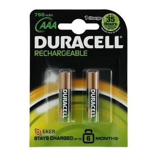 Şarjedilebilir İnce m Pil 2'li AAA 750 mAh