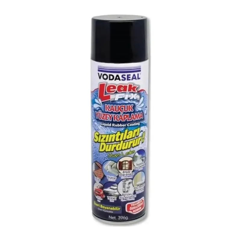 Leak Fix Kauçuk İzolasyon Spreyi 396 gr Siyah