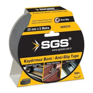 2270 Siyah Kaydırmaz Bant 25 mm 5 Metre