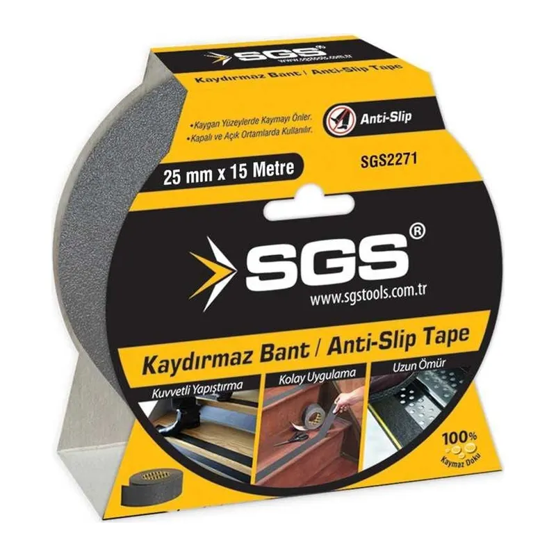 2271 Siyah Kaydırmaz Bant 25 mm 15 Metre