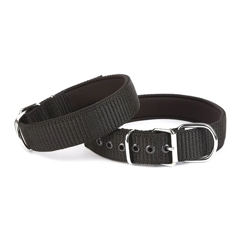Seri Dokuma Köpek Boyun Tasması 4x52-60cm Siyah