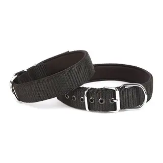 Seri Dokuma Köpek Boyun Tasması 4x57-65cm Siyah