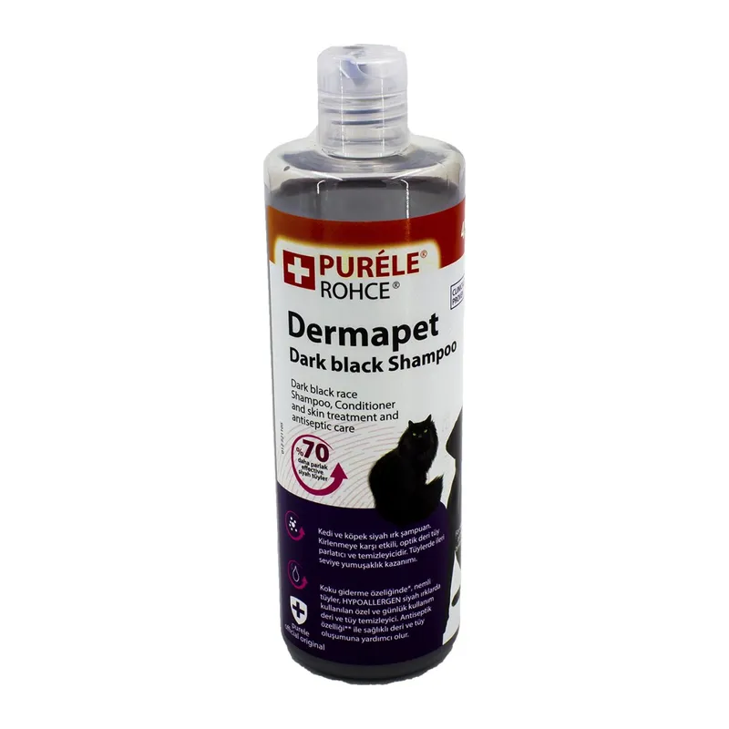 Siyah Irk Kedi Ve Köpek İçin Dermatolojik Etkili li Şampuan