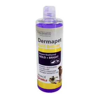 Sarı rengi Irk Kedi Ve Köpek İçin Dermatolojik Etkili li Şampuan 450 ml