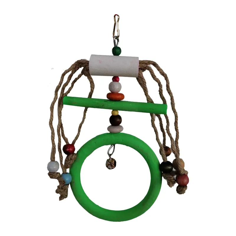 Hlı İpli Boncuklu Kuş Oyuncağı 10 / 20 cm