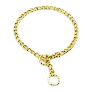 Eğitim Serisi li Köpek Boyun Tasması 3,5x55 cm - Gold