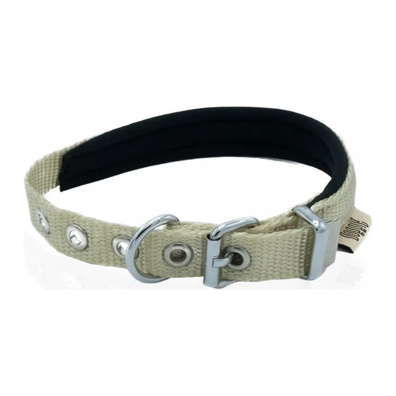 Softlu Köpek Boyun Tasması 2 cm x 45 cm Haki