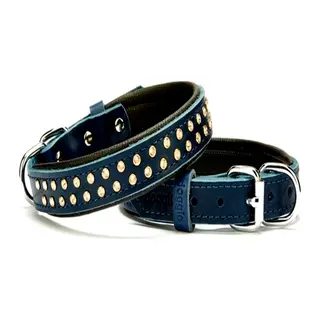 Konforlu Deri Kristal Taşlı Köpek Boyun Tasması 2 x 28-34 cm Mi
