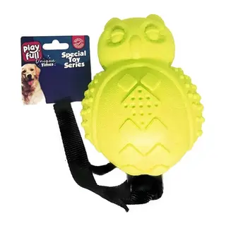 Sesli Lüx Baykuş Köpek Eğitim Oyuncağı 30x10 Cm Sarı