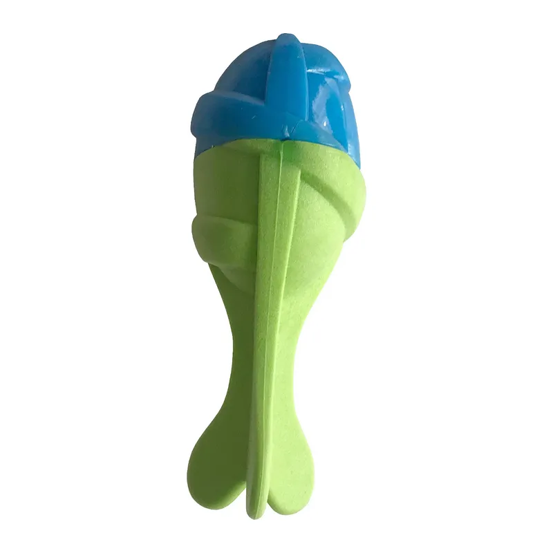 Sağlam Plastik Sesli Köpek Oyuncağı 13 x 5 cm Mi Yeşil