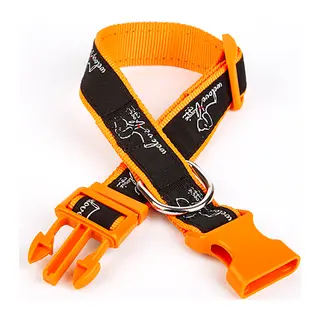 Köpek Desenli Dokuma Köpek Boyun Tasması 3 cm x 36-60 cm Tcu