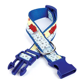 Pati Desenli Dokuma Köpek Boyun Tasması 3 cm x 36-60 cm Mi