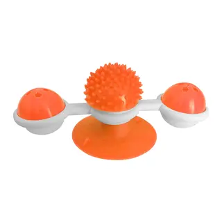 Vantuzlu Fırıldak Toplu Dönen Kedi Oyuncağı 8 cm-18 cm Tcu
