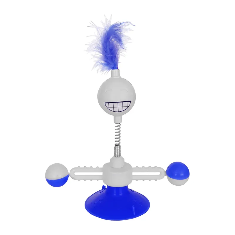 Vantuzlu Komik Dönen Kedi Oyuncağı 17 cm*18-30 cm Mi