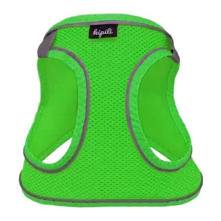 Üç Kilitli Sportif Kedi Köpek Göğüs Tasması 20-24 cm -Small Yeşil