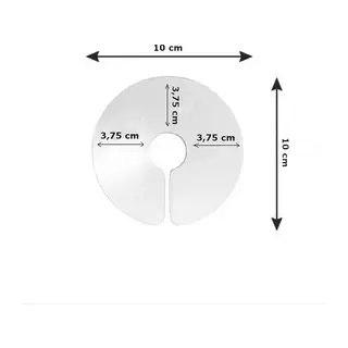 Elizabet Şeffaf Kuş Yakalığı 3.75 cm-10 cm Standart
