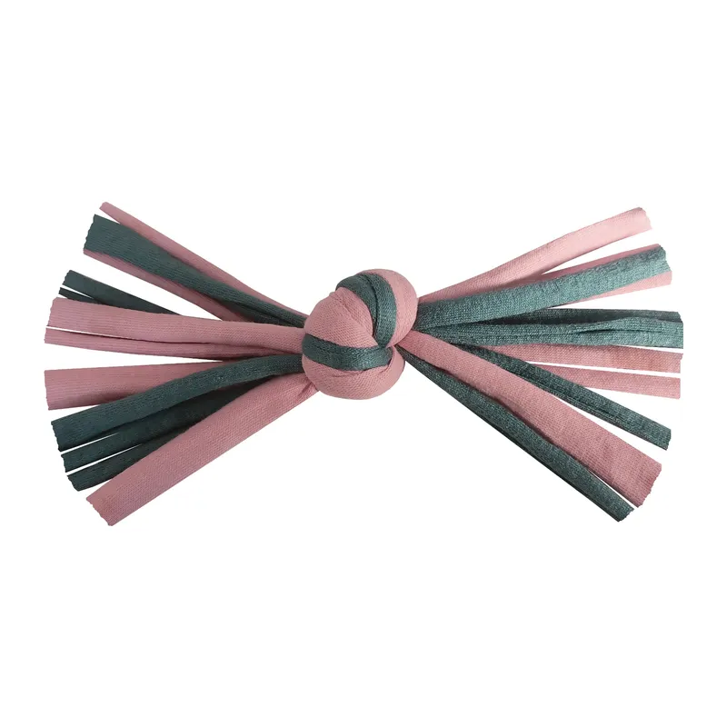 Kedi Oyuncağı Düğümlü İp 2 cm - 16 cm Pembe-Mi