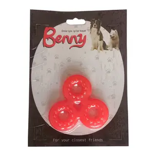 Benny Köpek Oyuncağı Üçlü H 9 x 9 cm Kırmızı