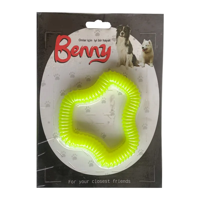 Benny Köpek Oyuncağı Sert 11 x 10 cm Neon Yeşil