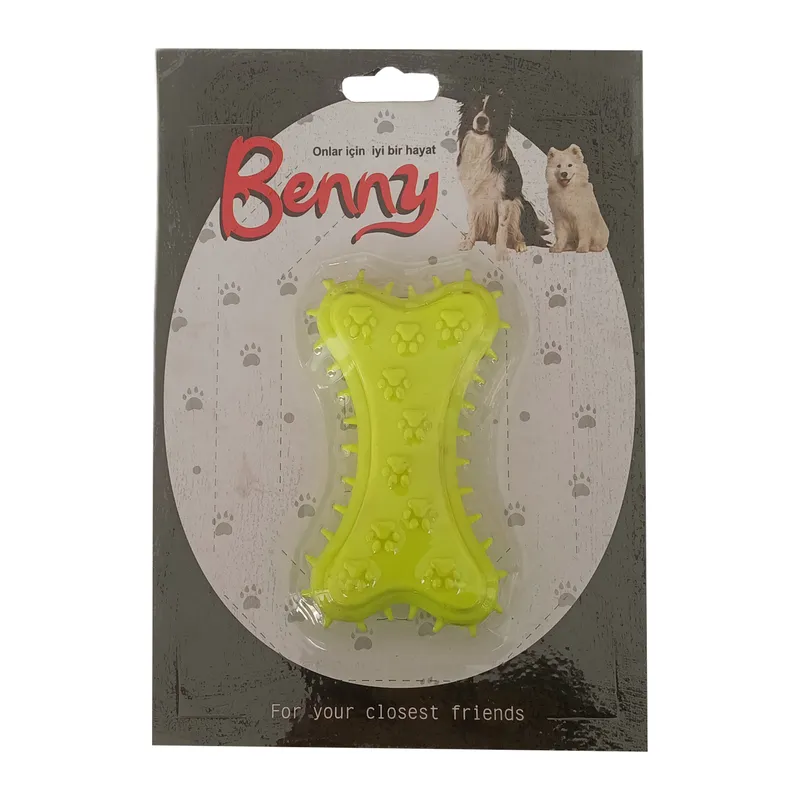 Benny Köpek Oyuncağı Kemik 5.5 x 10 cm Sarı