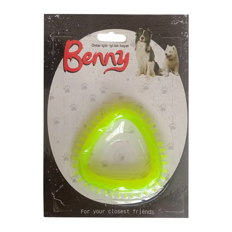 Benny Köpek Oyuncağı Üçgen 8 x 8.5 cm Sarı
