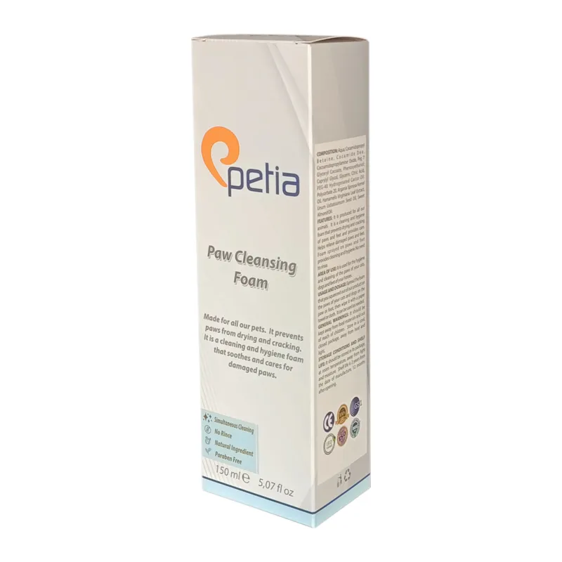 Petia Paw Cleansing Foam Doğal Kedi Köpek Pati Temizleme Köpüğü 150 ml