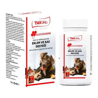 Biolive Glucosamine Kedi ve Köpekler İçin Eklem ve Kas Desteği Toz min 100gr