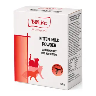 Biolive Yru Kedileri İçin Süt Tozu 150 gr