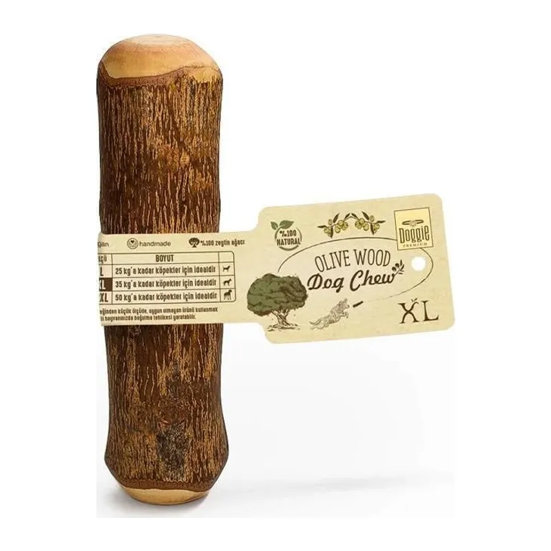 Doğal Zeytin Ağacı Çiğnenebilen Köpek Oyuncağı XL 20x4 cm 35 kg