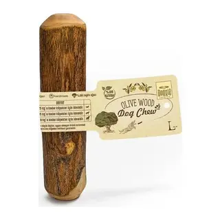 Doğal Zeytin Ağacı Çiğnenebilen Köpek Oyuncağı L 19 x 3,5 cm - 25 kg