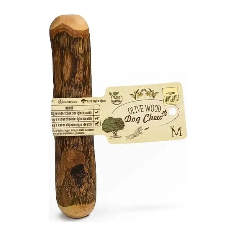 Doğal Zeytin Ağacı Çiğnenebilen Köpek Oyuncağı M 14 x 2,5 cm 15 kg