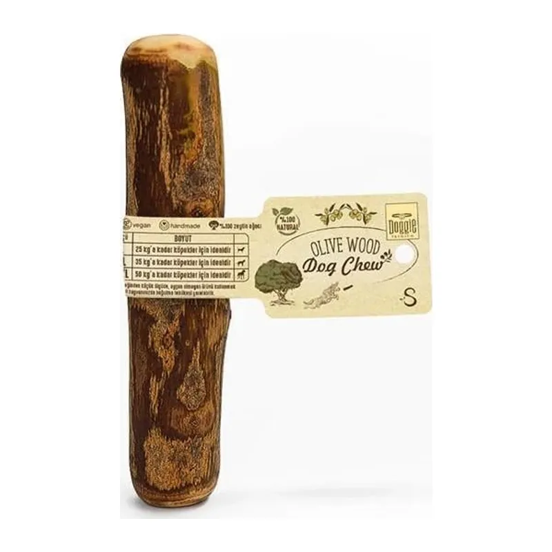 Doğal Zeytin Ağacı Çiğnenebilen Köpek Oyuncağı S 14 x 2 cm - 10 kg