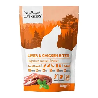 Cat Chefs Ciğerli ve Tuklu Kedi Ödül sı 80 gr