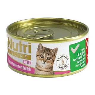 Nutri Feline Tahılsız Tuk Etli Ve Ton lı Yru Kedi Konservesi 85gr