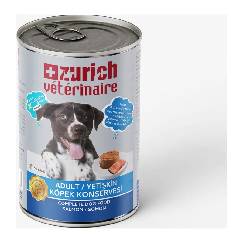 Veterinaire Pate Somonlu Yetişkin Köpek Konservesi 415 gr