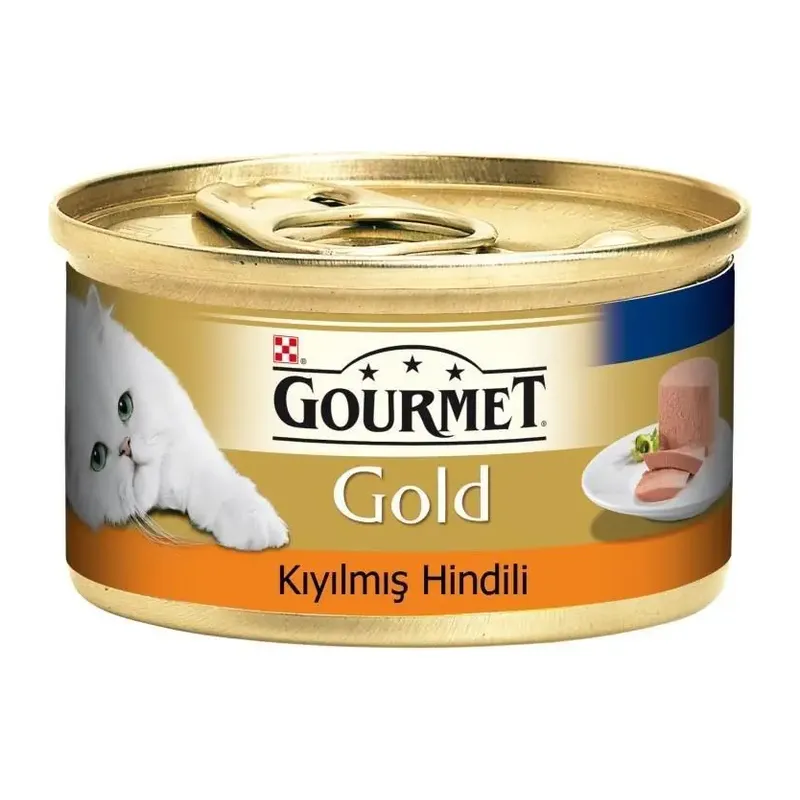 Gourmet Gold Kıyılmış Hindili Kedi Konservesi 85gr