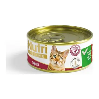 Nutri Feline Tahılsız Sığır Etli Kedi Konservesi 85 Gr